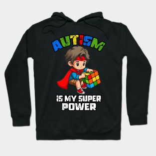 Autism Is My Super Power, Strong Boy Hoodie